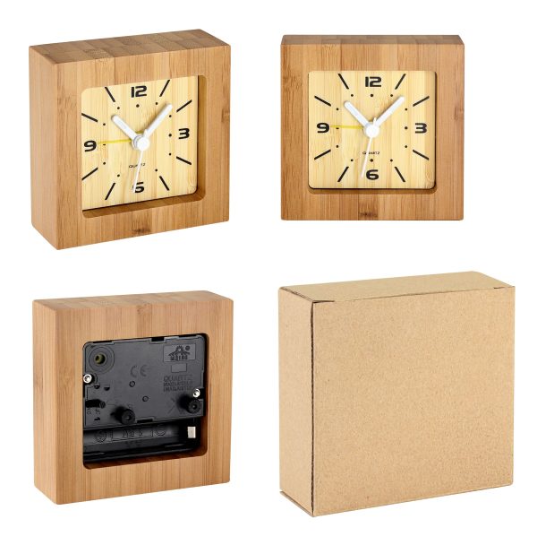 RELOJ DESPERTADOR DE BAMBOO - Imagen 2