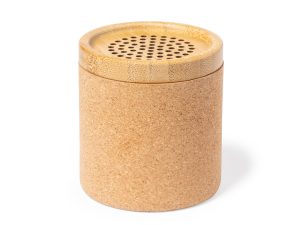 Parlante corcho y bambú