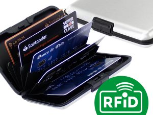 PORTA-TARJETAS ANTI-CLONACIÓN RFID