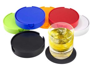 SET DE POSAVASOS PLÁSTICOS REDONDOS